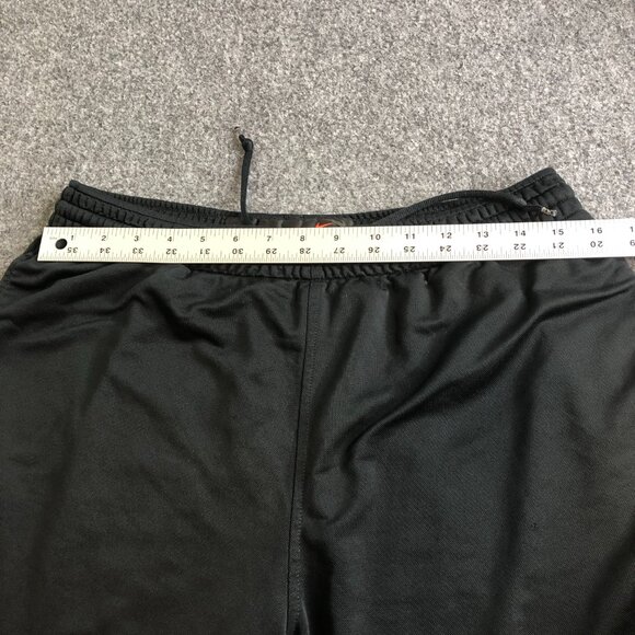 Nike Shorts Mens MEdium Black Red Dazzle Shiny Basketball Baggy Vintage Y2K - Picture 5 of 10